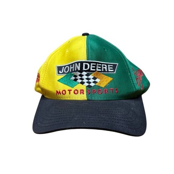 Vintage 90s John Deere NASCAR Hat - Picture 1 of 6